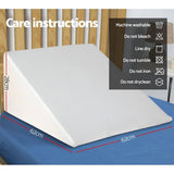 darrahopens Home & Garden > Bedding Giselle Bedding Foam Wedge Back Support Pillow - Beige