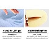 darrahopens Home & Garden > Bedding Giselle Bedding Foam Wedge Back Support Pillow - Blue