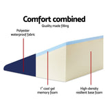 darrahopens Home & Garden > Bedding Giselle Bedding Foam Wedge Back Support Pillow - Blue
