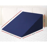 darrahopens Home & Garden > Bedding Giselle Bedding Foam Wedge Back Support Pillow - Blue