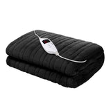 darrahopens Home & Garden > Bedding Giselle Bedding Heated Electric Throw Rug Fleece Sunggle Blanket Washable Charcoal
