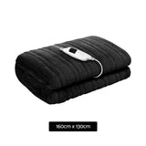 darrahopens Home & Garden > Bedding Giselle Bedding Heated Electric Throw Rug Fleece Sunggle Blanket Washable Charcoal