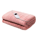 darrahopens Home & Garden > Bedding Giselle Bedding Heated Electric Throw Rug Fleece Sunggle Blanket Washable Pink