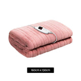 darrahopens Home & Garden > Bedding Giselle Bedding Heated Electric Throw Rug Fleece Sunggle Blanket Washable Pink