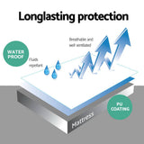 darrahopens Home & Garden > Bedding Giselle Bedding King Size Waterproof Bamboo Mattress Protector