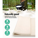 darrahopens Home & Garden > Bedding Giselle Bedding Pure Natural Latex Mattress Topper 7 Zone 5cm Queen