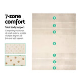 darrahopens Home & Garden > Bedding Giselle Bedding Pure Natural Latex Mattress Topper 7 Zone 5cm Queen