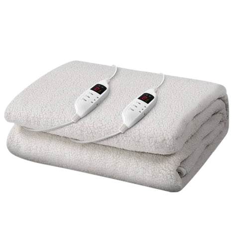 darrahopens Home & Garden > Bedding Giselle Bedding Queen Size Electric Blanket Fleece