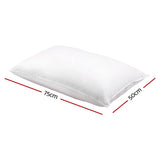 darrahopens Home & Garden > Bedding Giselle Bedding Set of 2 Duck Down Pillow - White