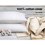darrahopens Home & Garden > Bedding Giselle Bedding Set of 4 Medium & Firm Cotton Pillows
