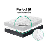 darrahopens Home & Garden > Bedding Giselle Double Mattress Topper Pillowtop 1000GSM Microfibre Filling Protector