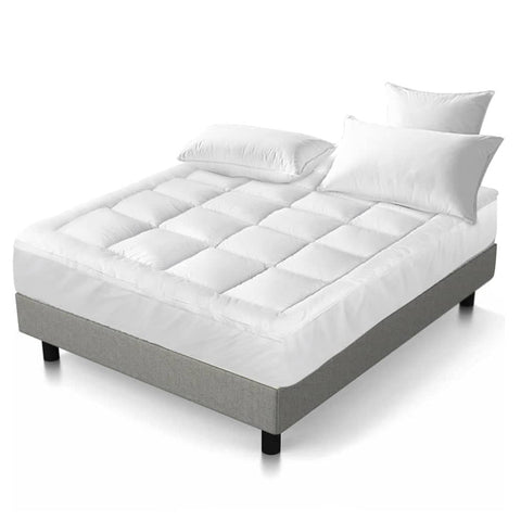 darrahopens Home & Garden > Bedding Giselle Double Mattress Topper Pillowtop 1000GSM Microfibre Filling Protector