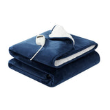 Darrahopens Home & Garden > Bedding Giselle Electric Throw Rug Heated Blanket Washable Snuggle Flannel Winter Green