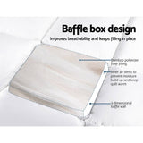 darrahopens Home & Garden > Bedding Giselle King Single Mattress Topper Bamboo Fibre Pillowtop Protector