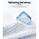 darrahopens Home & Garden > Bedding Giselle Memory Foam Pillow Ice Silk Cover Contour Pillows Cool Cervical Support