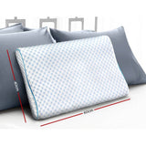 darrahopens Home & Garden > Bedding Giselle Memory Foam Pillow Ice Silk Cover Contour Pillows Cool Cervical Support