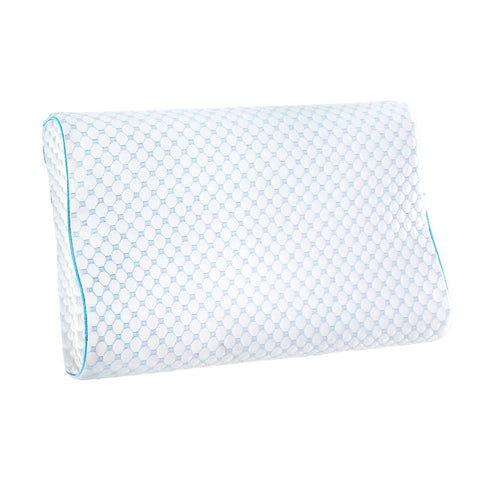 darrahopens Home & Garden > Bedding Giselle Memory Foam Pillow Ice Silk Cover Contour Pillows Cool Cervical Support