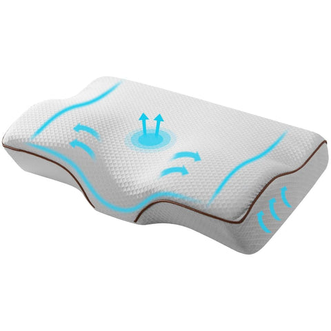darrahopens Home & Garden > Bedding Giselle Memory Foam Pillow Neck Pillows Contour Rebound Pain Relief Support