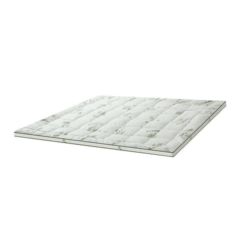 Darrahopens Home & Garden > Bedding Giselle Pillowtop Topper Mattress Toppers Bamboo Fabric Fibre Bed Pad Protector