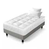 darrahopens Home & Garden > Bedding Giselle Single Mattress Topper Bamboo Fibre Pillowtop Protector