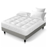 darrahopens Home & Garden > Bedding Giselle Single Mattress Topper Pillowtop 1000GSM Microfibre Filling Protector