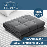 darrahopens Home & Garden > Bedding Giselle Weighted Blanket 11KG Heavy Gravity Blankets Adult Deep Sleep Ralax Washable