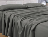 Darrahopens Home & Garden > Bedding GOMINIMO 4 Pcs Bed Sheet Set 1000 Thread Count Ultra Soft Microfiber - King Single (Grey) GO-BS-112-XS