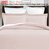 Darrahopens Home & Garden > Bedding Grand Aterlier Pima Cotton Rose Dust Quilt Cover Set King