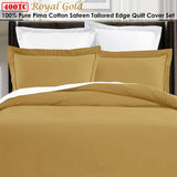 Darrahopens Home & Garden > Bedding Grand Aterlier Pima Cotton Royal Gold Quilt Cover Set King