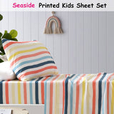 Darrahopens Home & Garden > Bedding Happy Kids Seaside Kids Printed Sheet Set Single