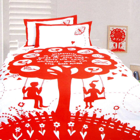Darrahopens Home & Garden > Bedding Happy Kids The Bees Knees Red Quilt Cover Set Double