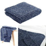 Darrahopens Home & Garden > Bedding Havana Blue Woven Throw Rug 127 x 152 cm