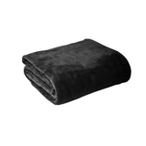 Darrahopens Home & Garden > Bedding Hotel Living Super Soft Coral Fleece Blanket Single Charcoal