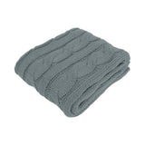 Darrahopens Home & Garden > Bedding Hudson Grey Knitted Throw Rug