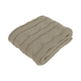 Darrahopens Home & Garden > Bedding Hudson Latte Knitted Throw Rug