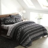 Darrahopens Home & Garden > Bedding Hugo Reversible King Size Duvet Doona Quilt Cover Set