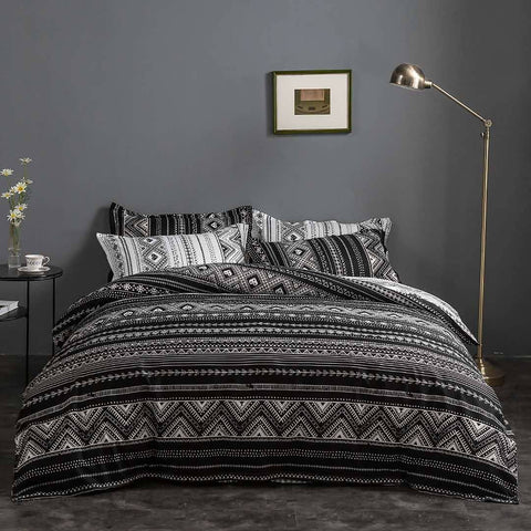 Darrahopens Home & Garden > Bedding Hugo Reversible King Size Duvet Doona Quilt Cover Set