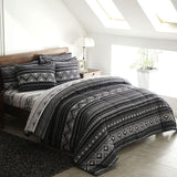 Darrahopens Home & Garden > Bedding Hugo Reversible Queen Size Duvet Doona Quilt Cover Set