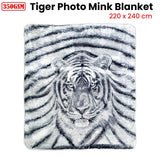Darrahopens Home & Garden > Bedding J.Elliot Home 350gsm Tiger Photo Mink Blanket