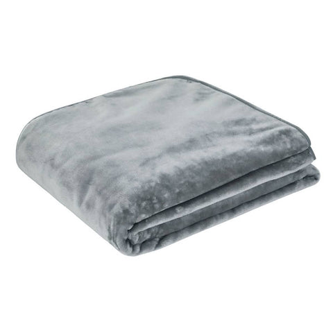 Darrahopens Home & Garden > Bedding J.Elliot Home 450gsm Solid Faux Mink Blanket Graphite