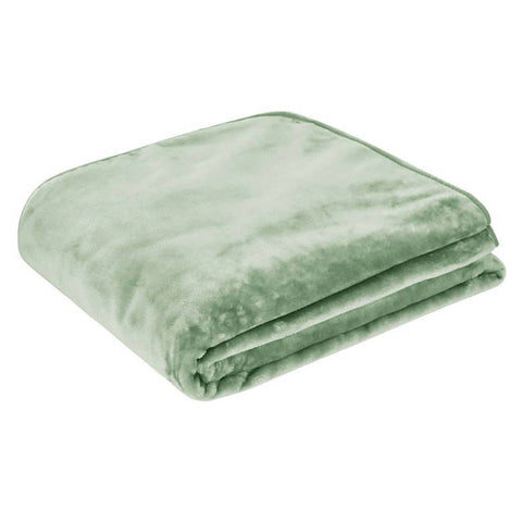 Darrahopens Home & Garden > Bedding J.Elliot Home 450gsm Solid Faux Mink Blanket Sage