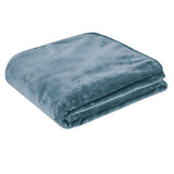 Darrahopens Home & Garden > Bedding J.Elliot Home 450gsm Solid Faux Mink Blanket Steel Blue