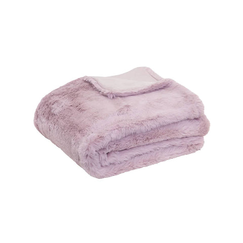 Darrahopens Home & Garden > Bedding J.Elliot Home Arlo Faux Fur Throw Lilac