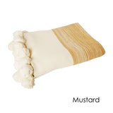 Darrahopens Home & Garden > Bedding J.Elliot Home Calgary 100% Cotton Throw Rug Mustard
