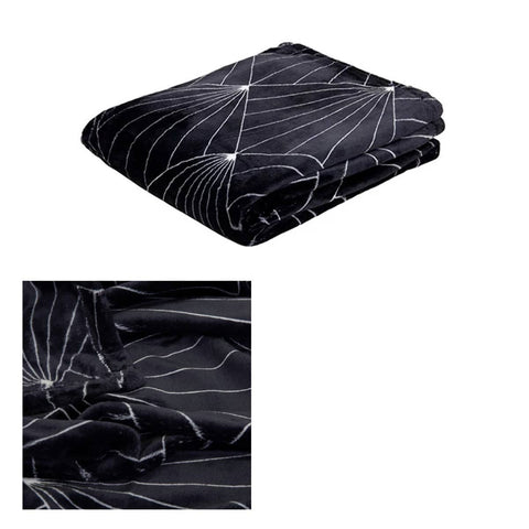 Darrahopens Home & Garden > Bedding J.Elliot Home Celeste Flannel Throw Rug Black