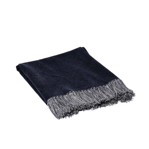 Darrahopens Home & Garden > Bedding J.Elliot Home Idris Cotton Throw Indigo Home
