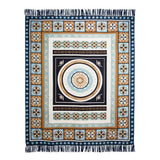 Darrahopens Home & Garden > Bedding J Elliot Home Kasbah Luxury Fringe Throw 130 x 160cm Blue