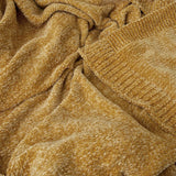 Darrahopens Home & Garden > Bedding J Elliot Home Leslie Chenille Throw 130 x 160 cm Ochre