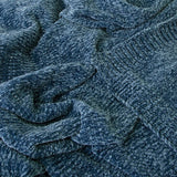 Darrahopens Home & Garden > Bedding J Elliot Home Leslie Chenille Throw 130 x 160 cm Steel Blue