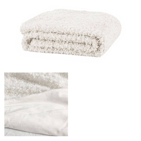 Darrahopens Home & Garden > Bedding J.Elliot Home Lyla Faux Sheep Fur Throw Rug Ivory